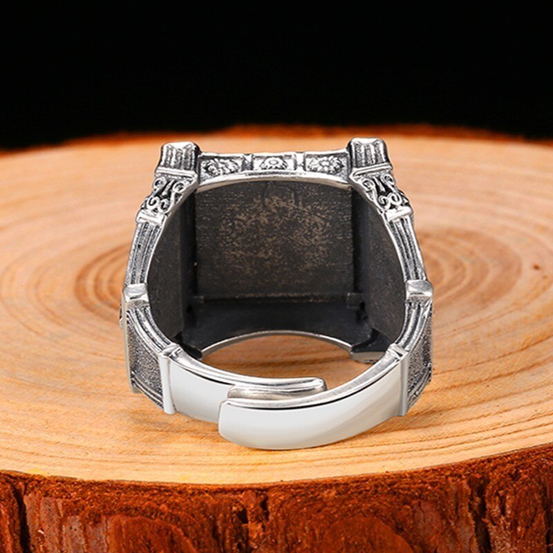 Square Skull 925 Ring