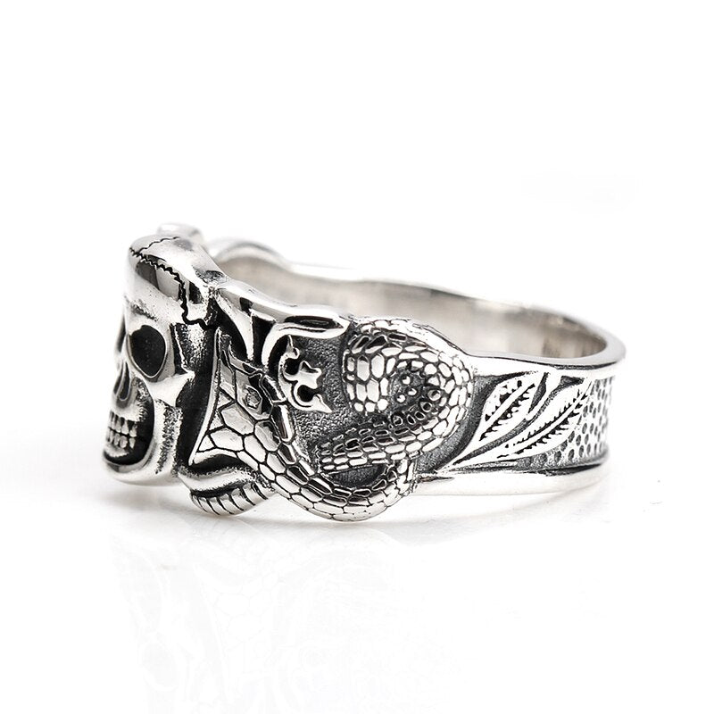 Skull Serpent 925 Ring