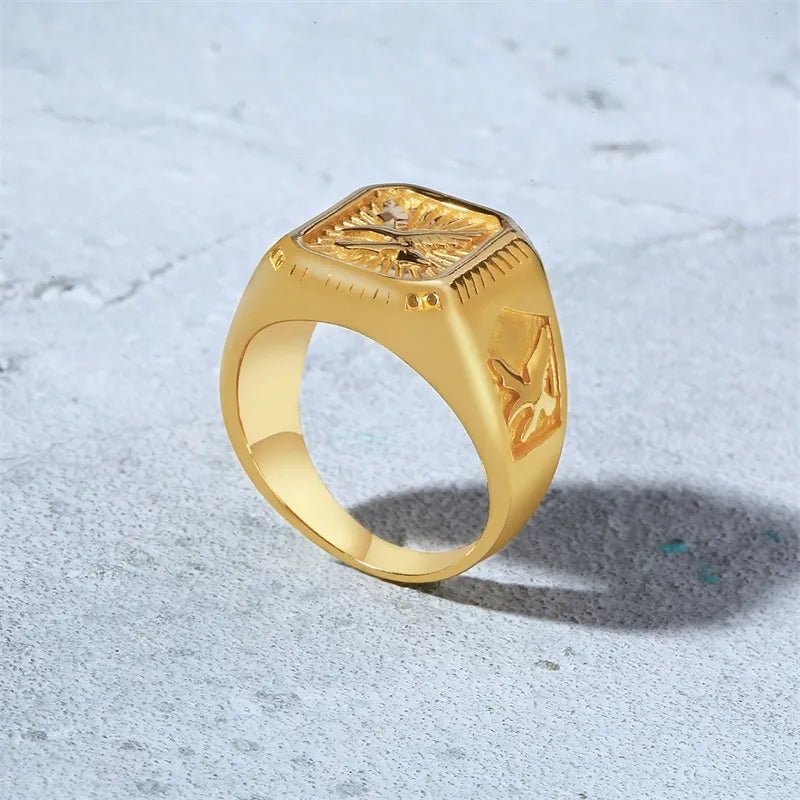 Bald Eagle Signet Ring - Rebel & Chain