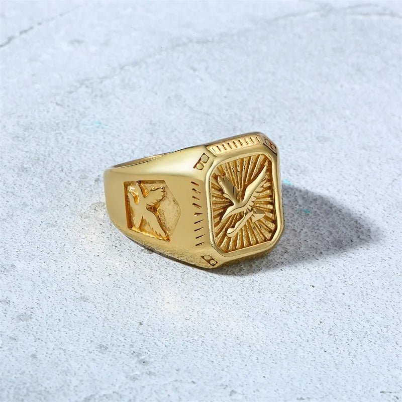 Bald Eagle Signet Ring - Rebel & Chain