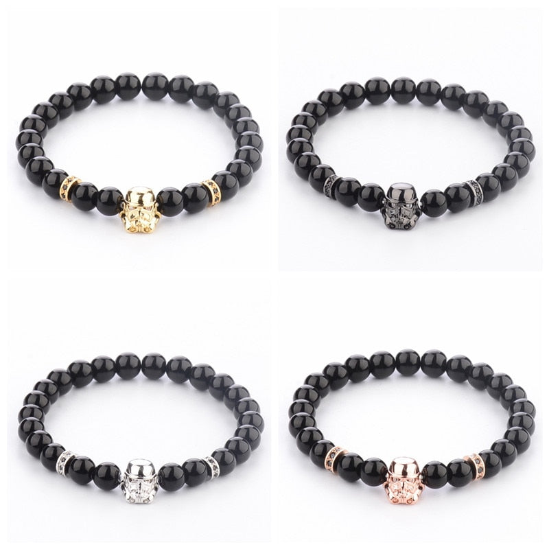 Bright Lava Beads Stone Bracelets Rebel & Chain