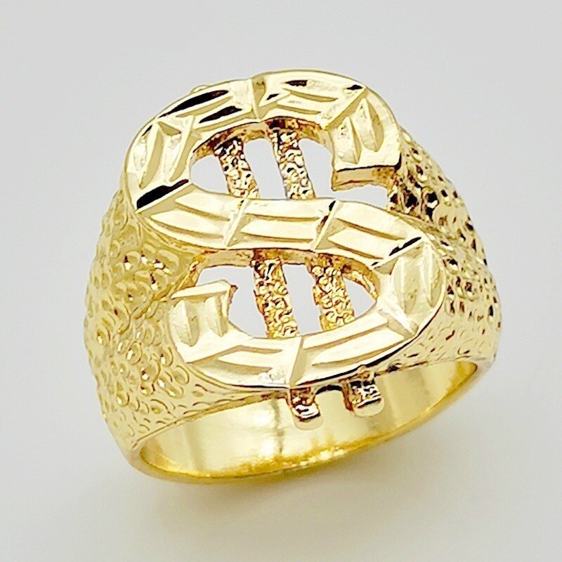 Dollar Logo Ring Rebel & Chain