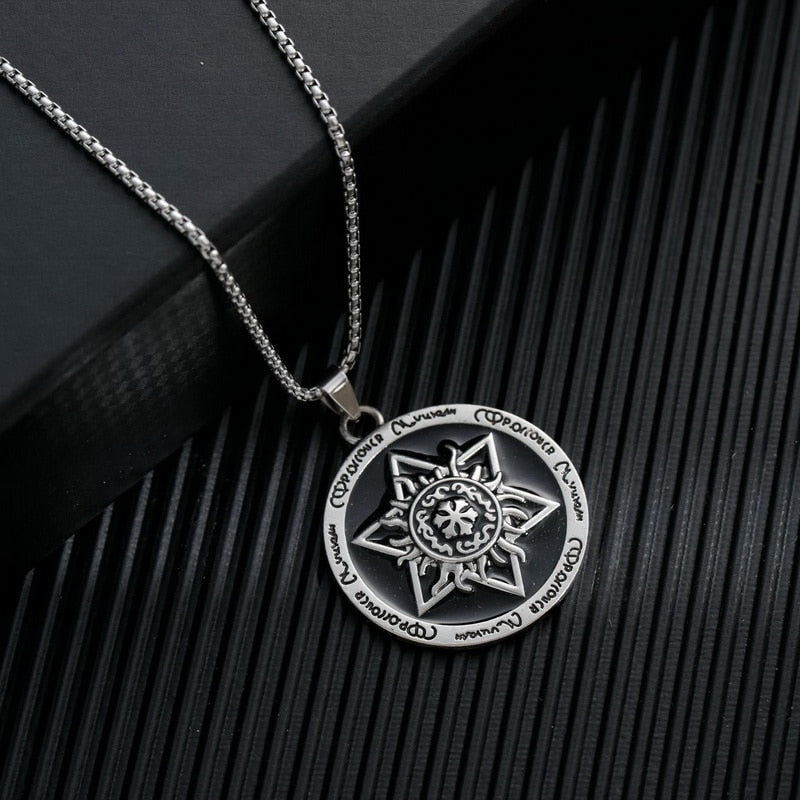 Gothic Style Multi Pattern Pendants Rebel & Chain