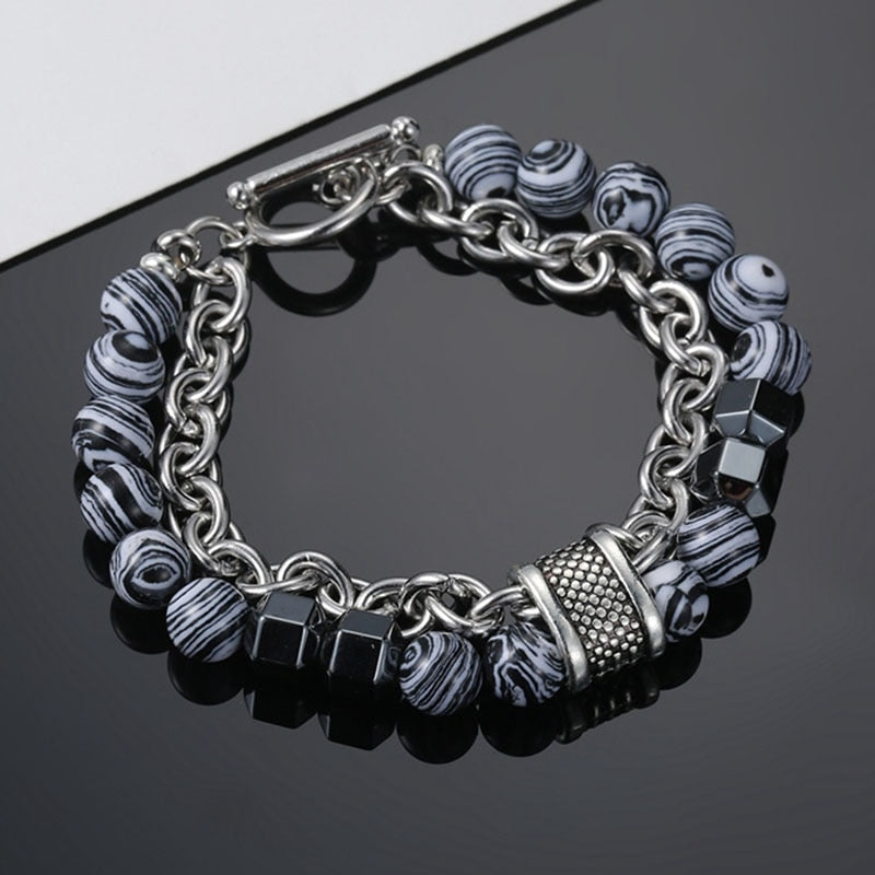 Lava Beads Bracelets Rebel & Chain