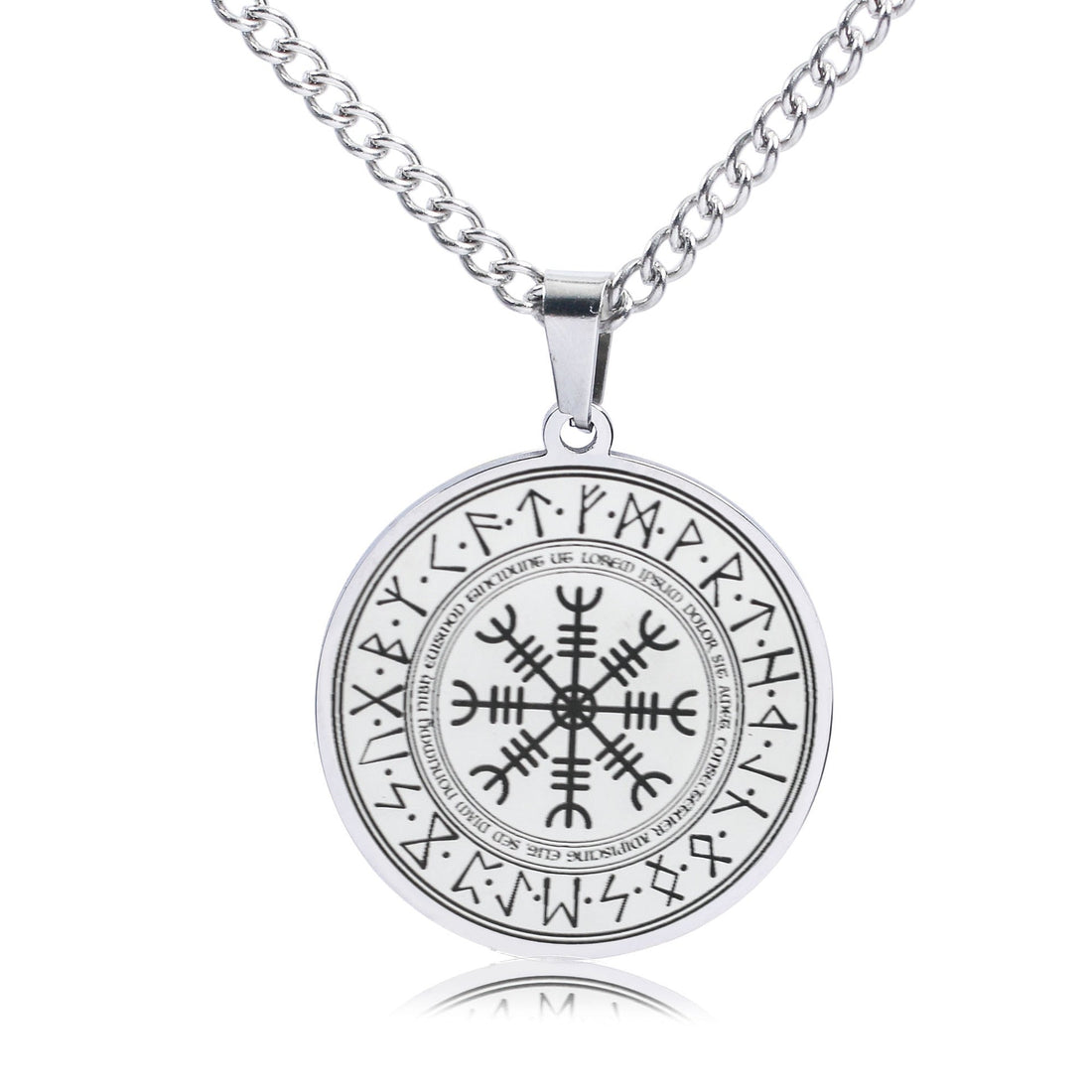 Nordic Viking's Compass Style Pendants Rebel & Chain