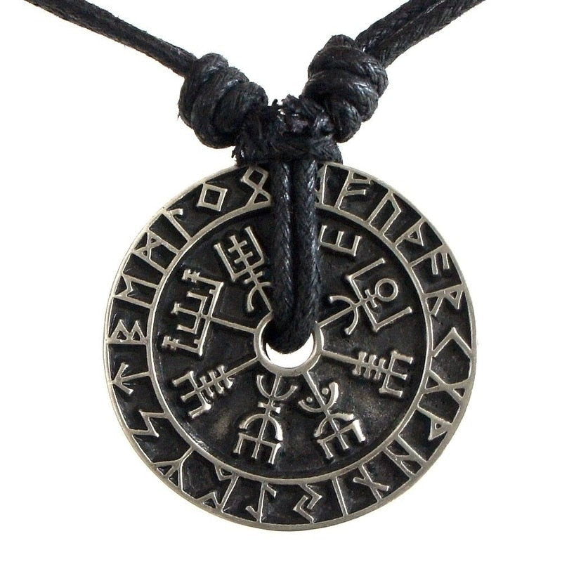 Nordic Viking's Compass Style Pendants Rebel & Chain