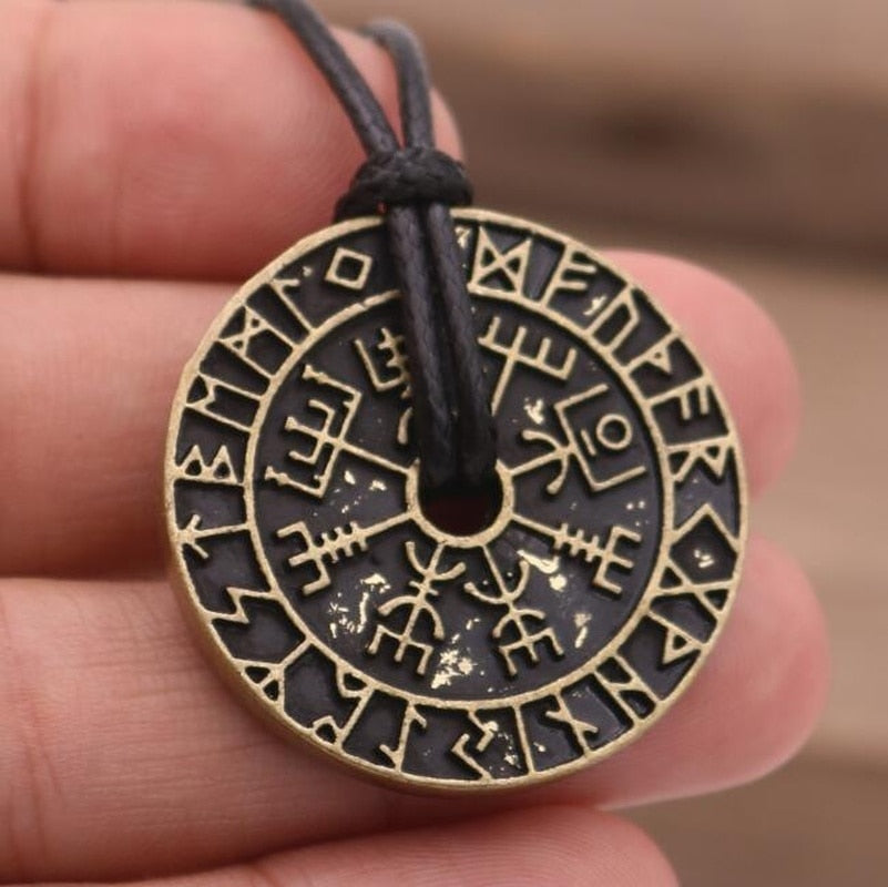 Nordic Viking's Compass Style Pendants Rebel & Chain