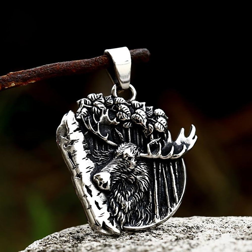 Vintage Viking Odin Pendant.