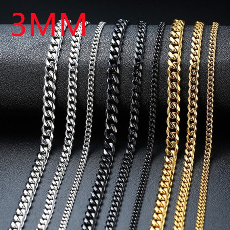 Thin Casual Steel Neck Chains Rebel & Chain