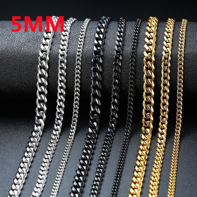 Thin Casual Steel Neck Chains Rebel & Chain